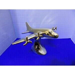 NEW Vintage Style Propeller Airplane Statue Figurine Model Plane Aviation